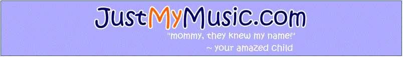 Just My Music - Personalized Children Music Sing along CD